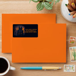 Adult Halloween Spuk Herrenadresse Adressaufkleber