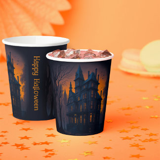 Adult Halloween Spuk Mansion Party Pappbecher