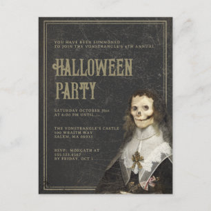 Adult Halloween Viktorianisches Gotisches Party Postkarte