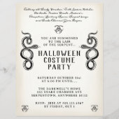 Adult Halloween Vintag Serpent Party Flyer (Vorne)