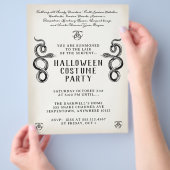 Adult Halloween Vintag Serpent Party Flyer (Hand)