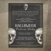 Adult Halloween Vintag Skull Party Flyer