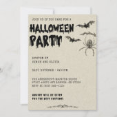 Adult Halloween Vintages KostümParty Einladung (Vorderseite)