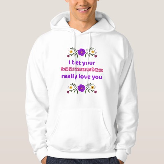 Adult Hoodie Hockey Sweatshirt Teammates  (Vorderseite)