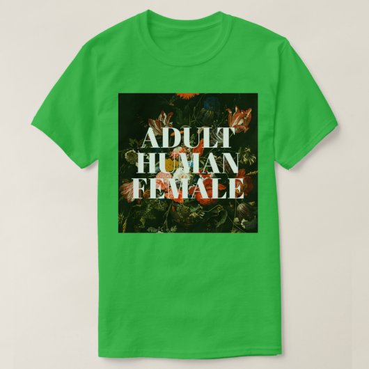 Adult human female Renaissance flowers T-Shirt (Design vorne)