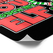 Adult Humor Christmas When I Think About You I Tou Poster (Ecke)