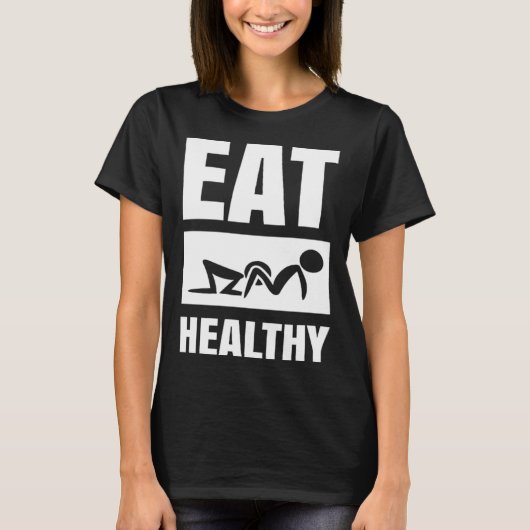 Adult Humor Eating Healthy Valentines Day For Men  T-Shirt (Vorderseite)