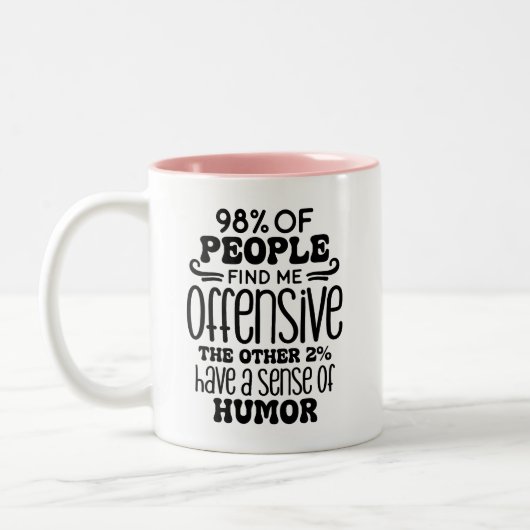 Adult Humor Funny Zweifarbige Tasse (Links)