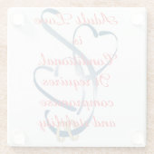 "Adult Love is Conditional" Glasuntersetzer (Rückseite)