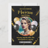 Adult Party Geburtstag personalisieren Einladung (Vorderseite)