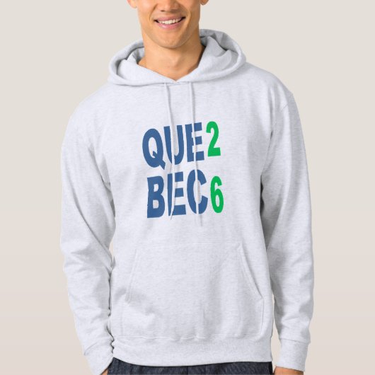 Adult Pullover Hoodie  ash QUEBEC   26 (Vorderseite)
