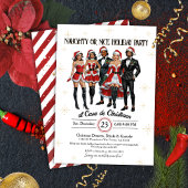 Adult Sassy Naughty oder Nice Christmas Party Einladung