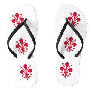Adult Slim Rippen mit Fahne von Florenz Badesandalen