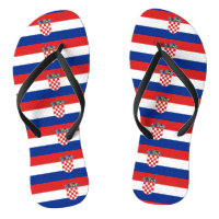 Adult Slim Rippen mit Flagge Kroatiens