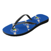 Adult Slim Rips mit Flag Las Vegas, USA Badesandalen (Schrägansicht)