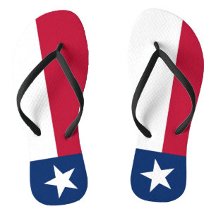 Adult Slim Rips mit Flag Texas, USA Badesandalen