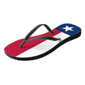 Adult Slim Rips mit Flag Texas, USA Badesandalen (Schrägansicht)