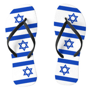 Adult Slim Rips mit Flagge Israels Badesandalen