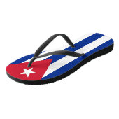 Adult Slim Rips mit Flagge Kubas Badesandalen (Schrägansicht)