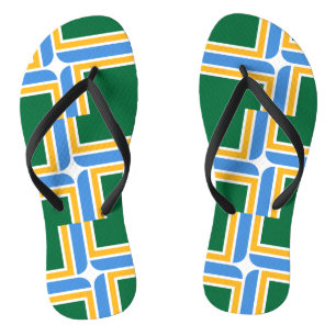Adult Slim Straps mit Flag Portland, USA Badesandalen