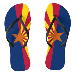 Adult Slim Straps mit Flag von Arizona, USA Badesandalen