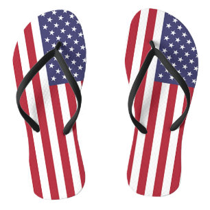 Adult Slim Straps mit Flagge in den USA Badesandalen