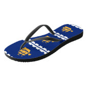 Adult Slim Straps with Flag of Quebec City Badesandalen (Schrägansicht)