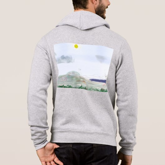 Adult Springtime Art Hoodie (Rückseite)