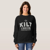 Adult St Patty Kilt Checks Required Beyond This Po Sweatshirt (Vorne ganz)