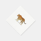 Adult Tiger Serviette (Ecke)