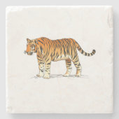 Adult Tiger Steinuntersetzer (Vorderseite)