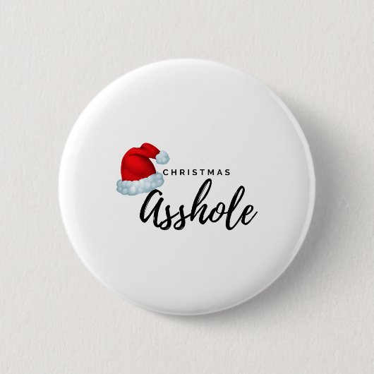 Adult Weihnachtsloch Button (Vorderseite)
