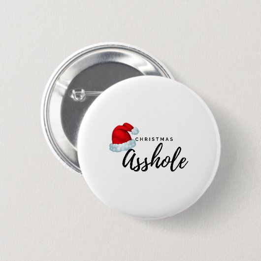 Adult Weihnachtsloch Button (Vorne & Hinten)