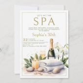 Adult Wellness-Center Party Champagne Orchid 30. G Einladung (Vorderseite)