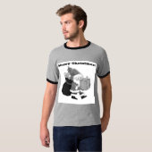 Adult XL Größe Weihnachten wünscht gedruckten Text T-Shirt (Vorne ganz)