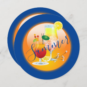 Adulte Cocktails Sommer tropisches Hawaii Party Einladung