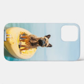 Adulter brauner, auf Kajak stehender Bulldogge Case-Mate iPhone Hülle (Rückseite (Horizontal))