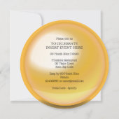 Adulter Sommercocktail Sonniges Party Einladung (Rückseite)