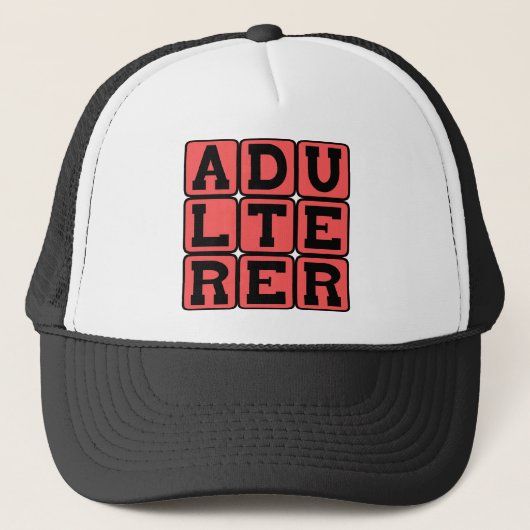 Adulterer, Scarlet Letter Truckerkappe (Vorderseite)