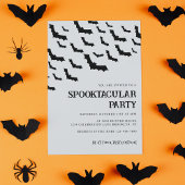 Adultes Schwarz-weißes Spooktacular Halloween-Part Einladung