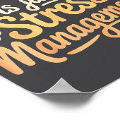 Adulting Is Just Stress Management Grown-up Realit Poster (Ecke)