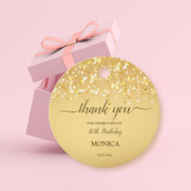 Adults Geburtstagsparty elegante Gold minimalistis