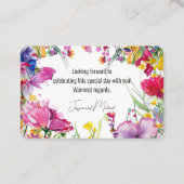 Adults only🌻💗🌹 Meadow Blooms Collection  card Visitenkarte (Rückseite)