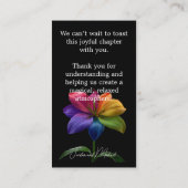 🌈 Adults only wedding Begleitkarte (Rückseite)