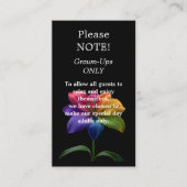 🌈 Adults only wedding Begleitkarte (Vorderseite)