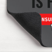 Aduting ist schwer Abbestellbare Izable-Zitat Mousepad (Ecke)