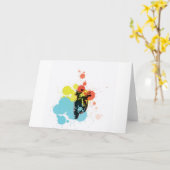 Adv, die Colorfull reiten Karte (Gelbe Blume)