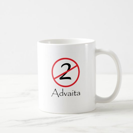 Advaita - nicht zwei kaffeetasse (Rechts)