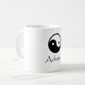 Advaita Yin u. Yang Kaffeetasse (Vorderseite Links)