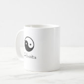 Advaita Yin u. Yang Kaffeetasse (Vorderseite Links)